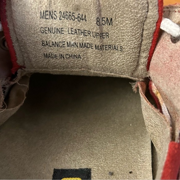 STACY ADAMS Red Suede Regatta Boat Shoes 8.5 - Picture 5 of 10